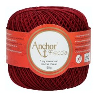 Novelo de linha Freccia nº 12 cor 044 Bordeux 50gr Novelo de linha Freccia nº 12 cor 044 Bordeux 50gr